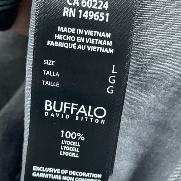 Buffalo David Bitton Sleeveless Button-Up Collared Shirt L 100% Lyocell d0111 - Picture 6 of 8